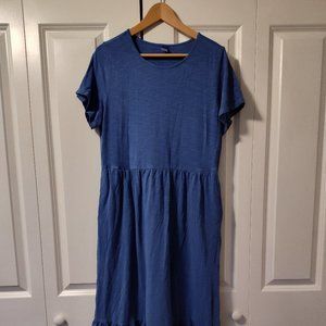 OLD NAVY Garment-Dyed Fit & Flare Slub-Knit Midi Dress (Large)